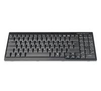 DIGITUS Teclado DIGITUS para consolas LCD KVM de DIGITUS, diseño alemán, QWERTZ, negro