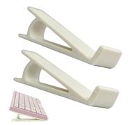 Keyboard Riser - Adjustable Desk Stand for Typing Comfort | Ergonomic Elevation for Computer Keyboards, Anti Slip Base with Cable Management, Ideal for Home Office or Gaming 4.53x1.57x1.38 in