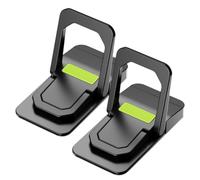 Keyboard Stand For Desktop - Aluminum Metal 2 Pieces | Adjustable Foldable Tilt Portable Riser | Ergonomic Invisible Laptop Computer PC Holder Lift For Home Office Workstation Typing Game