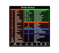 Keyboard Sticker - PVC Printing Cheat Sheet Decal | For OS 11 Big Sur Catalina Mojave El Capitan, Bubble Free Application No, Productivity Tool For Window OS Users