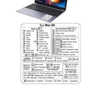 Keyboard Sticker - PVC Printing Cheat Sheet Decal | For OS 11 Big Sur Catalina Mojave El Capitan, Bubble Free Application No, Productivity Tool For Window OS Users