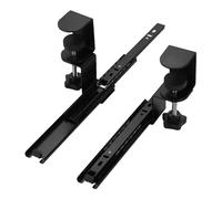Keyboard Tray, Under Desk Keyboard Tray Slide Out, Under Desk Keyboard Tray, Pull Out Keyboard Tray with C-Clamp Mount for Easy Installation and Ergonomic Setup 23,5 cm (mate negro)