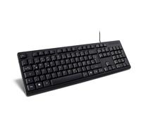 Keyboard USB K118 Black Ergonomic 104 Keys