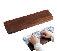 Keyboard Wrist Pad - Ergonomic Support Holder | Walnut Wood Desktop Rest