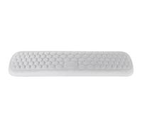 Keyboard Wrist Rest, Support Pad, 17,32 x 3,15 x 0,79 Gray Inches Silk Cloth Comfortable Cushion Massage Feel Design, Soft Memory Foam for Office, Computer and Laptop