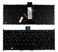 Keyboard4Laptops Alemán Retroiluminada Negro Windows 8 Teclado para Ordenador portátil Compatible con Acer NSK-R71BW