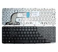 Keyboard4Laptops Reino Unido Marco Negro Brillante Negro Windows 8 Teclado de Repuesto para Ordenador portátil Compatible con HP Pavilion 15-e051xx
