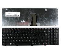 Keyboard4Laptops Reino Unido Marco Negro Negro Teclado de Repuesto para Ordenador portátil Compatible con Lenovo V-117020NK1-UK