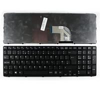 Keyboard4Laptops Reino Unido Marco Negro Negro Windows 8 Teclado de Repuesto para Ordenador portátil Compatible con Sony Vaio SVE1511Q1EB