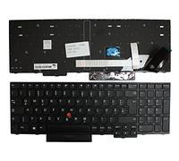 Keyboards4Laptops Alemán con Pointer Marco Negro Negro Windows 8 Teclado para Ordenador portátil Compatible con Lenovo 01YP572