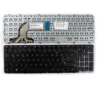 Keyboards4Laptops Alemán Marco Negro Brillante Negro Teclado de Repuesto para Ordenador portátil Compatible con HP Pavilion 15-n264TX
