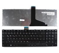 Keyboards4Laptops Alemán Marco Negro Brillante Negro Windows 8 Teclado para Ordenador portátil Compatible con Toshiba 9Z.N7USU.P0G