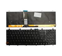 Keyboards4Laptops Alemán Marco Negro Brillante Retroiluminada Negro Windows 8 Teclado de Repuesto para Ordenador portátil Compatible con MSI Gaming GT60-0NF Workstation