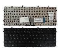 Keyboards4Laptops Alemán Marco Negro Negro Teclado de Repuesto para Ordenador portátil Compatible con HP Envy 4-1235TU