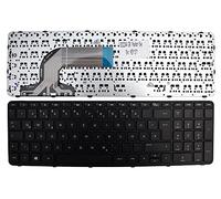 Keyboards4Laptops Alemán Marco Negro Negro Windows 8 Teclado de Repuesto para Ordenador portátil Compatible con HP Pavilion 15-n212AU