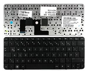 Keyboards4Laptops Alemán Negro Teclado de Repuesto para Ordenador portátil Compatible con HP Mini 210-1000VT cto
