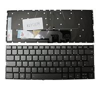 Keyboards4Laptops Alemán Retroiluminada Gris Teclado de Repuesto para Ordenador portátil Compatible con Lenovo IdeaPad Yoga 530-14IKB