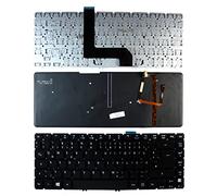 Keyboards4Laptops Alemán Retroiluminada Negro Windows 8 Teclado de Repuesto para Ordenador portátil Compatible con Acer Aspire M5-481TG