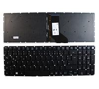 Keyboards4Laptops Alemán Retroiluminada Negro Windows 8 Teclado de Repuesto para Ordenador portátil Compatible con Acer Aspire E5-573G