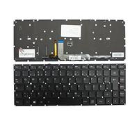 Keyboards4Laptops Alemán Retroiluminada Negro Windows 8 Teclado de Repuesto para Ordenador portátil Compatible con Lenovo Yoga 4 Pro