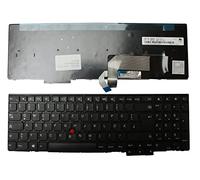 Keyboards4Laptops Alemán Retroiluminada Negro Windows 8 Teclado para Ordenador portátil Compatible con Lenovo 04Y2426