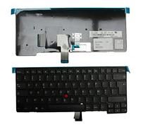 Keyboards4Laptops Francés con Pointer Marco Negro Negro Windows 8 Teclado de Repuesto para Ordenador portátil Compatible con Lenovo ThinkPad T440p