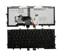 Keyboards4Laptops Francés con Pointer Marco Negro Retroiluminada Negro Windows 8 Teclado de Repuesto para Ordenador portátil Compatible con Lenovo ThinkPad X270