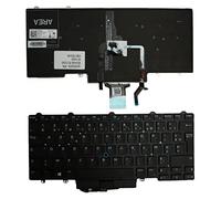 Keyboards4Laptops Francés con Pointer Retroiluminada Negro Windows 8 Teclado para Ordenador portátil Compatible con DELL MP-13L86F0J698