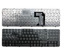 Keyboards4Laptops Francés Marco Negro Brillante Negro Teclado para Ordenador portátil Compatible con HP SG-55220-2FA