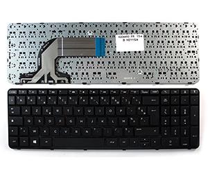 Keyboards4Laptops Francés Marco Negro Brillante Negro Windows 8 Teclado de Repuesto para Ordenador portátil Compatible con HP Pavilion 15-n018ea