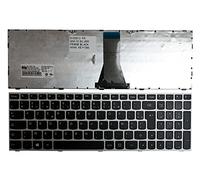 Keyboards4Laptops Francés Marco Plata Negro Windows 8 Teclado para Ordenador portátil Compatible con Lenovo 5N20H03464