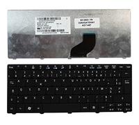 Keyboards4Laptops Francés Negro Teclado de Repuesto para Ordenador portátil Compatible con Acer Aspire One D260-2365