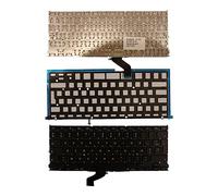 Keyboards4Laptops Francés Retroiluminada Negro Teclado de Repuesto para Ordenador portátil Compatible con Apple MacBook Pro 13 Inch Early 2013
