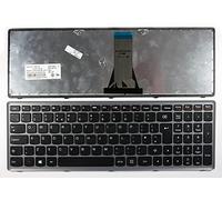 Keyboards4Laptops Reino Unido Marco Gris Negro Windows 8 Teclado para Ordenador portátil Compatible con Lenovo NSK-BMASU