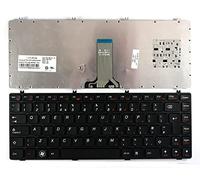Keyboards4Laptops Reino Unido Marco Negro Negro Teclado para Ordenador portátil Compatible con Lenovo PK130KG3A09
