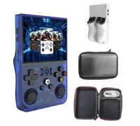 Keyboy - Consola de Juegos Keyboy, Consola de Videojuegos Retro portátil con Más de 20000 Juegos, Consola de Juegos portátil, Pantalla IPS HD de 4 ", Nuevo R36Pro (3.5-Inch Screen,64g Blue)