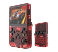 Keyboy - Consola de juegos R36S retro de mano con 64/128G incorporado, más de 21000 juegos clásicos, sistema Linux de código abierto, pantalla IPS de 3.5 pulgadas, reproductor de video portátil de