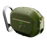 KeyBudz Element - Funda de Carga Impermeable para Apple AirPods Pro 2 (Material Reciclado, IP68, Resistente al Polvo, Impermeable, Color Verde Oscuro