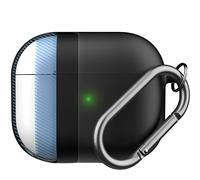 Keybudz Funda para AirPods 3 con Llavero híbrido Serie Compatible con AirPod Pro Funda (Negro)