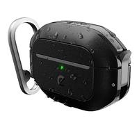 KeyBudz Funda para AirPods Pro con Bloqueo, Totalmente Impermeable para AirPods Pro de 2ª generación con Llavero, protección Resistente y Resistente, Carcasa Protectora Dura y Clip de mosquetón para