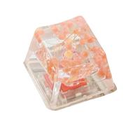 Keycap De Teclado Mecánico Floral - Gypsophila R4 Keycap, Shine Through Design | Tapas De Teclas De Juego Transparentes, Golpe Mejorado, Tapas De Teclas Decorativas Para Clav