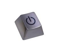 Keycap del metal de Keycap de la aleación con la marca grabada del botón del poder para la personalización mecánica de los teclados