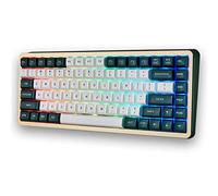 Keycaps Cherry Blossom Altura para teclado mecánico 61/64/68/84/87/104/108 Cherry Mx Switch ISO ANSI Layout (verde + blanco)