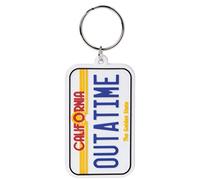 Back to the Future Llavero License Plate de goma