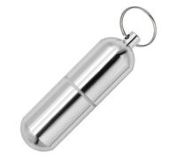 Keychain Capsule Box Portable Waterproof Elderly First Aid Pill Case Aluminum Alloy Health Care for Traveling Camping