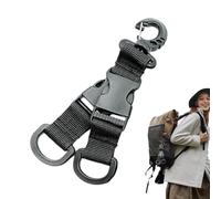 Keychain Carabiner - Clip de mosquetón giratorio de 360 ° con correa para llaves, clip de metal fuerte, organizador de llaveros, soporte MLTI Tol para equipo de exterior, navaja de bolsillo, accesorio