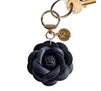 Keychain Charm - Leather Flower Shape Keyring Pendant | Flower Keychains For Women | Fashion Leather Portable Keyring For Indoor Outdoor Traveling School Leisure Shopping Women Men Boys Girls Teens