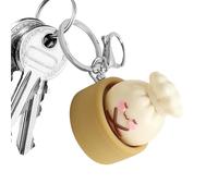 Keychain Charms - Squishy Bun Hand Gadgets, Pocket Size Calming Orbs with Attached Metal Ring, Soft Rebounding Dough Design, Ideal for Attaching To Backpacks For School Or Travel