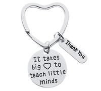 Keychain de maestro Se necesita un gran corazn para ensear a las pequeas mentes de la joyera del maestro regalo del maestro - Muestre su agra