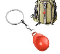 Keychain de sombrero de seguridad pequeño | Keychain de sombrero de construcción - de seguridad de la construcción pequeña Tiny Hard Hard Homble Key Ring Tema de